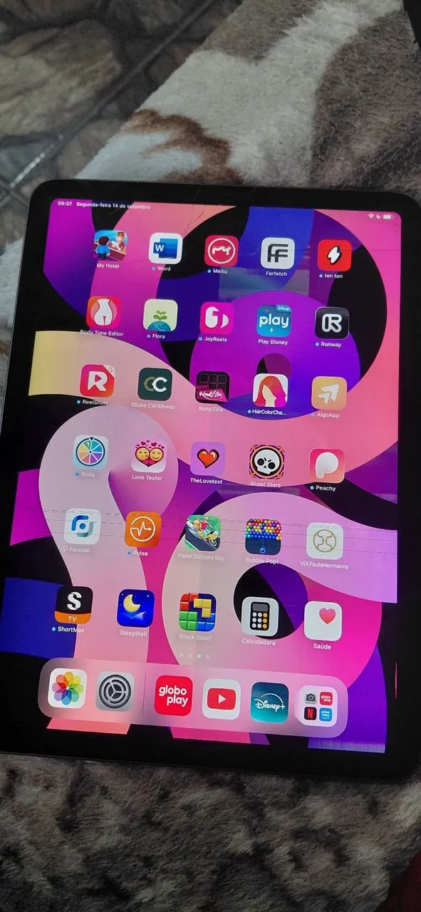 Vindo do tablet da Apple