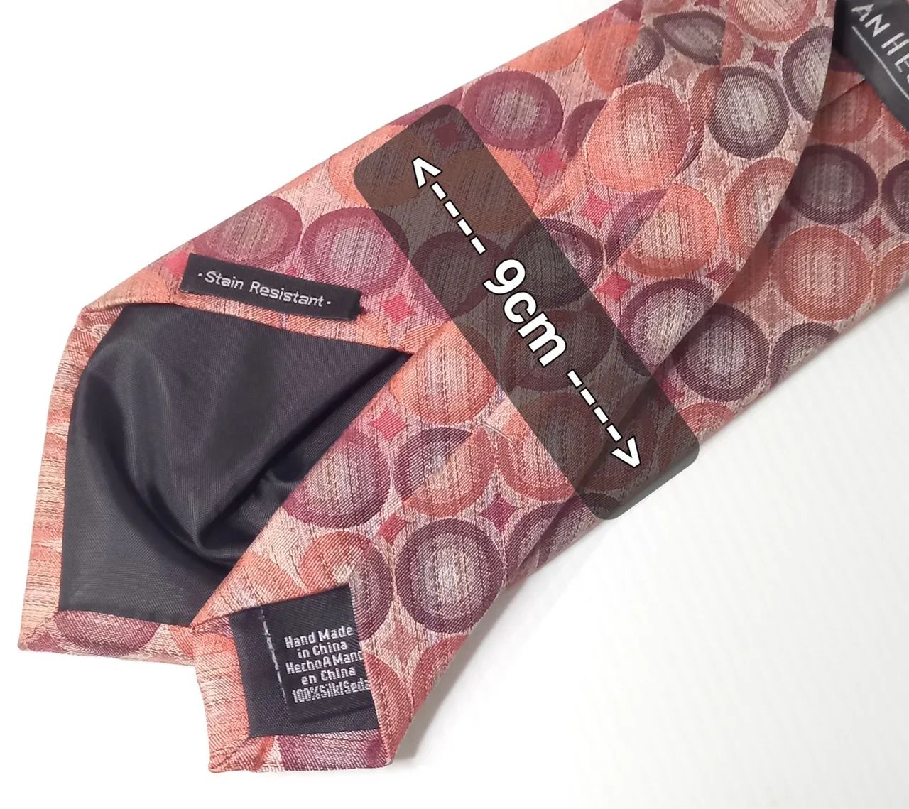 Gravata de seda marron Van Heusen - Foto 3