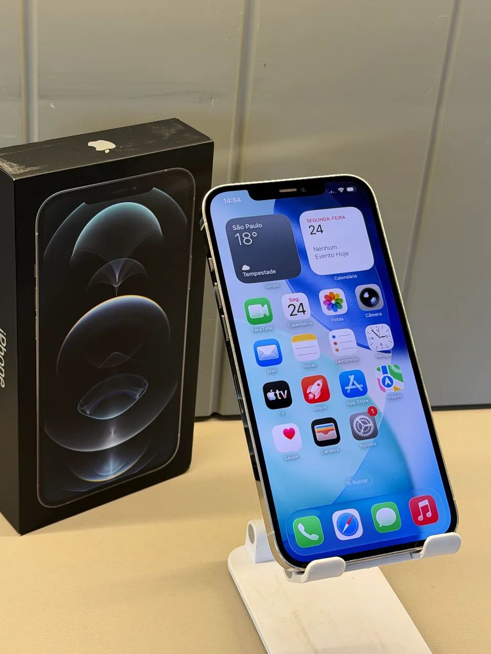 iPhone 12 Pro Max 128gb Silver Semi Novo | Loja Física - Celulares