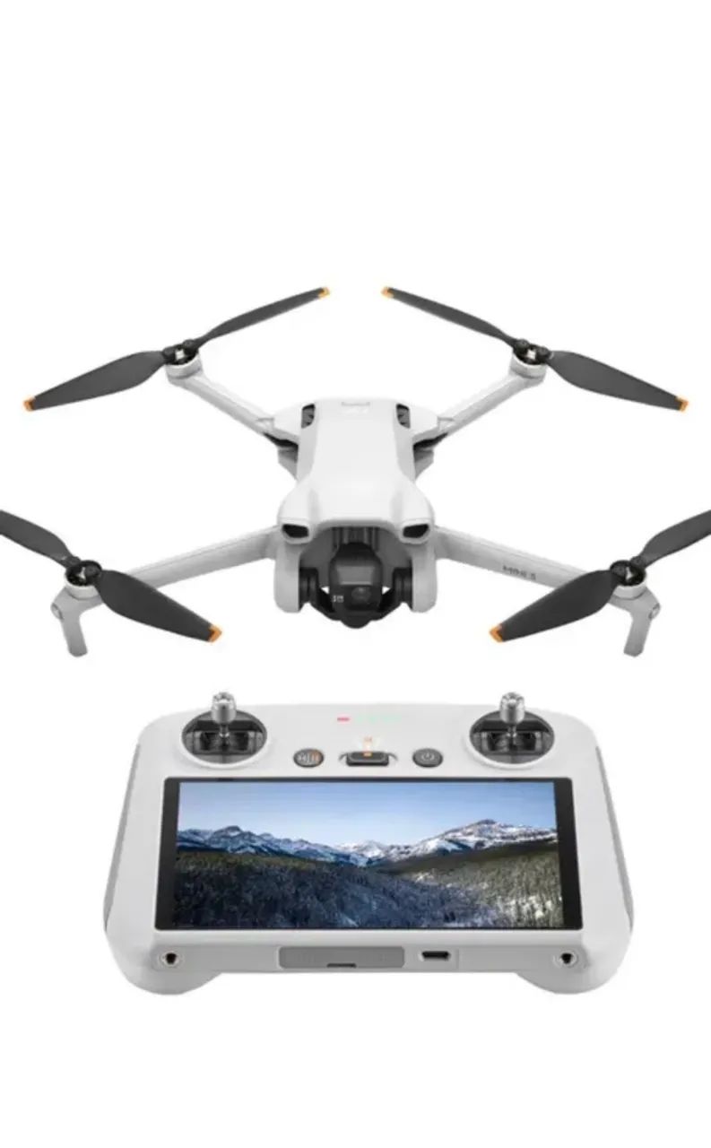 Drone DJI mini 3 controle com tela e 3 baterias 