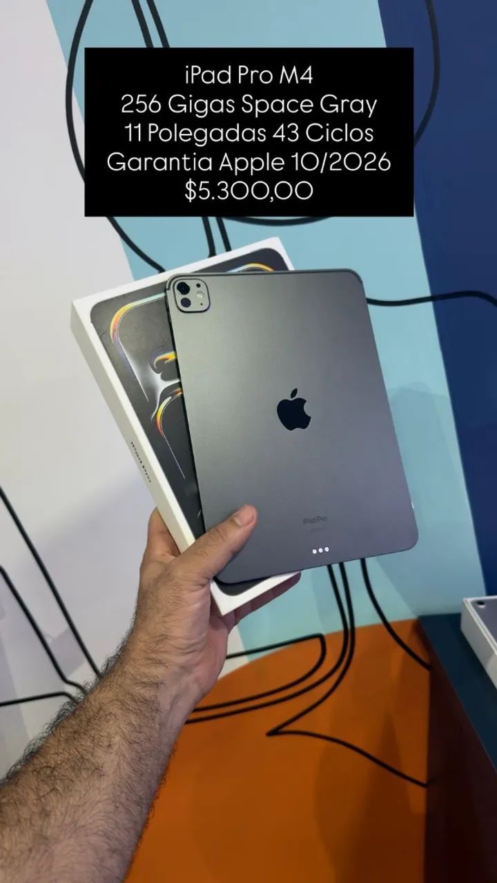 iPad Pro(M4)スペースグレー Apple 13 “iPad Pro M4 (Tela padrão, 512 GB, somente Wi-Fi, Space