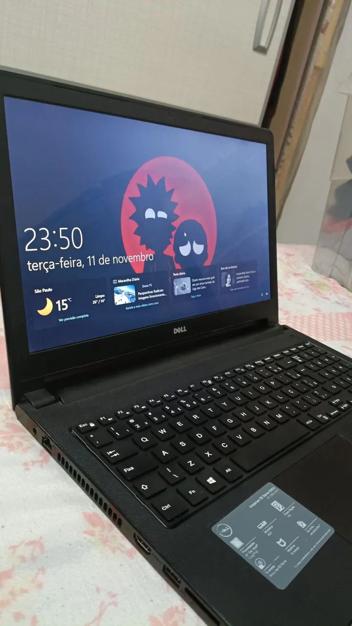 Notebook Dell inspiro 15, com um SSD de 256gb e 8gb RAM - Foto 4