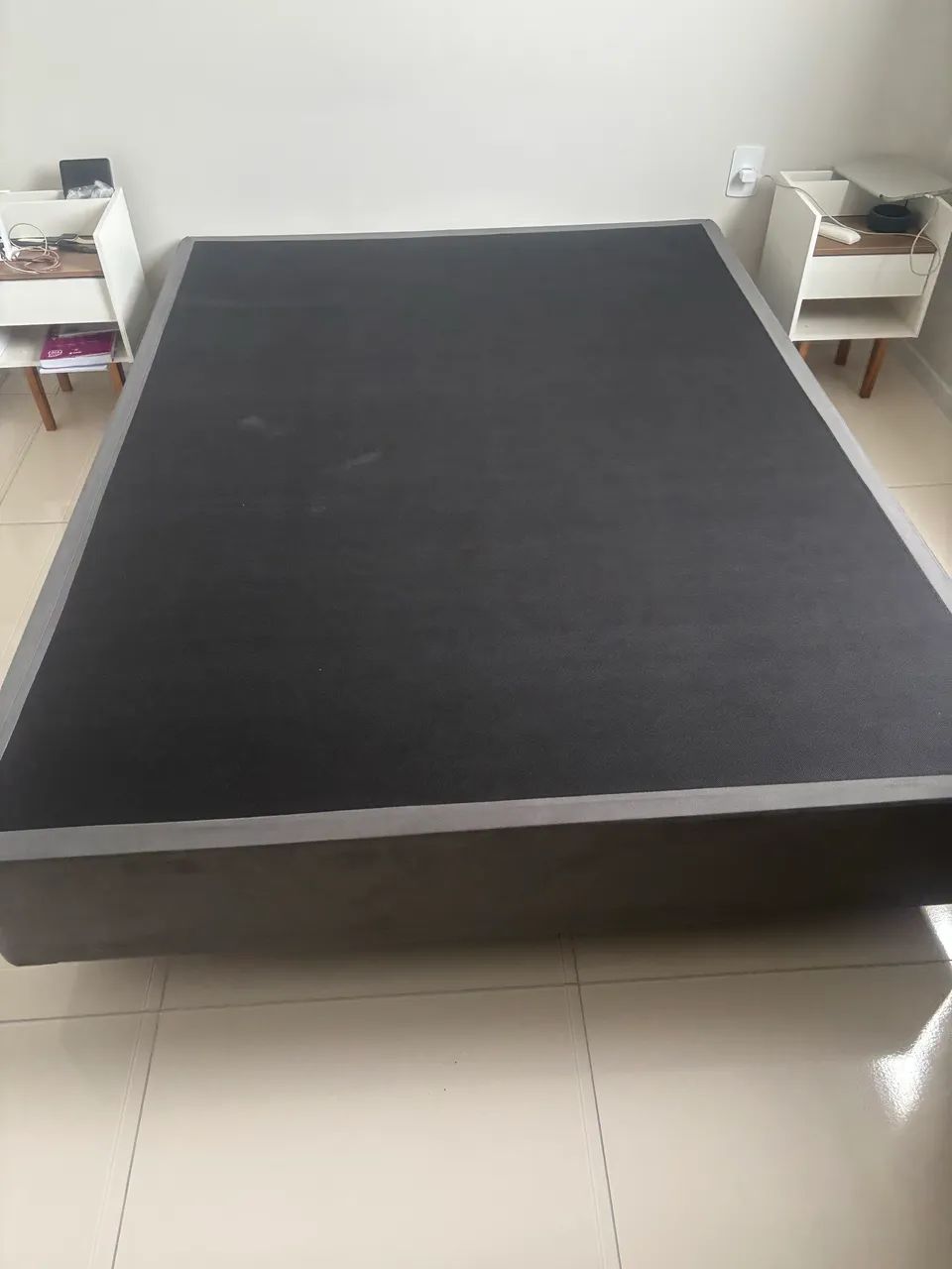 Base cama box casal pikolin cinza  - Foto 3