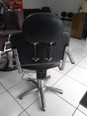 Cadeira Ferrante hidráulica para cabeleireiros/Barbeiros - Foto 4
