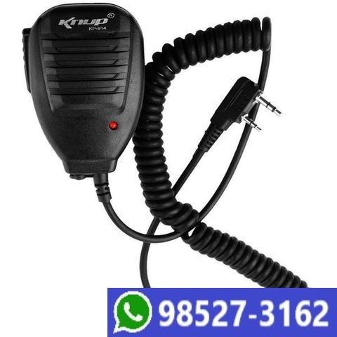 Microfone Ptt Para Rádio Ht Comunicador Knup Kp-914