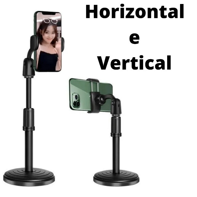 Suporte tripé universal para celular smartphone de mesa - Foto 3