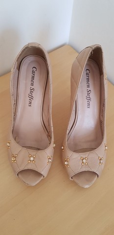 Peep Toe meia pata - Carmen Steffens n° 36 - Foto 2
