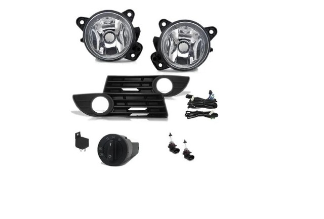 Kit Farol Milha Neblina Moldura Preta VW Polo 2007 a 2011  - Foto 2