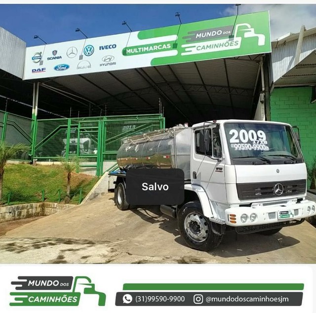 CAMINHÃO MB 1718 2009 COM TANQUE DE LEITE