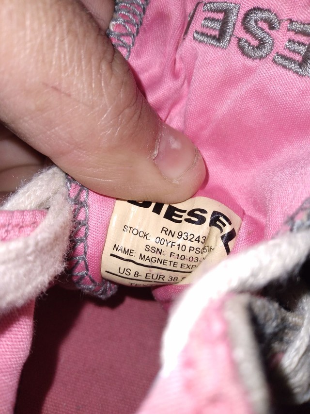 Tênis cano alto jeans Diesel  - Foto 5