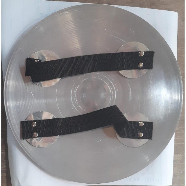 Escudo do Capitão America de 30cm Aluminio Escovado Pintura Automotiva Cosplay Fantasia - Foto 5