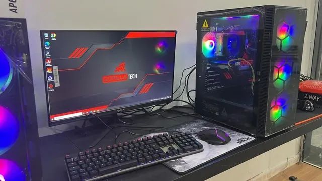 PC Gamer Completo Ryzen 5 5500 | RX 5700 + Monitor 22 Pol Full HD (Novo c/ Garantia) Loja