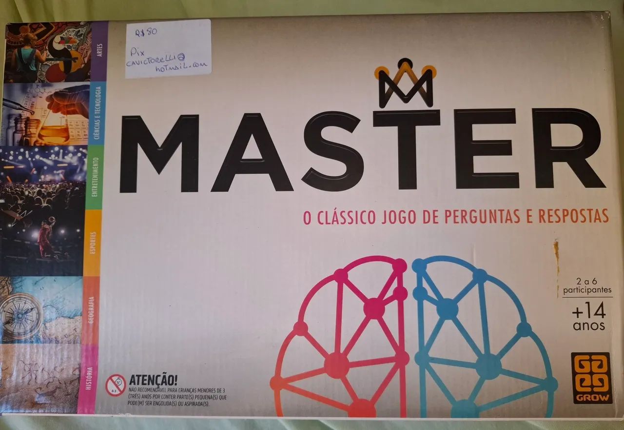 Jogo de Perguntas e Respostas Master - Clássico e Divertido
