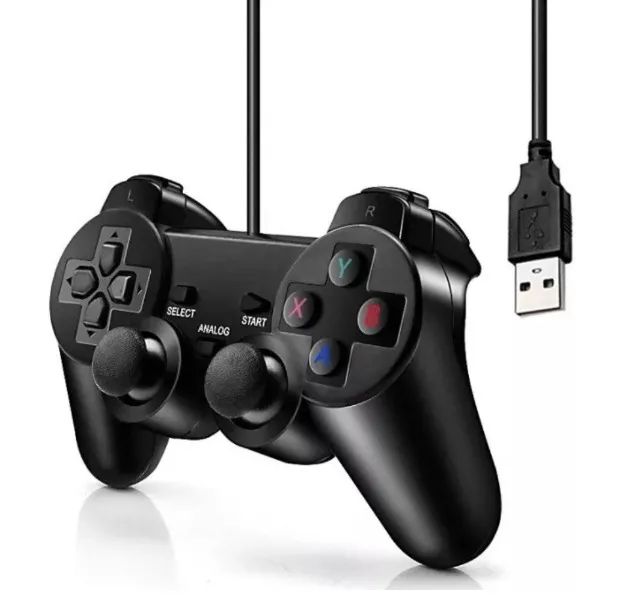 Controle Dual Shock Com cabo Usb para Computador e PS3