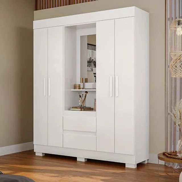 Guarda-Roupa Capelinha 4 Portas Isabely - Entrega/Montagem Grátis para Fortaleza - Foto 2