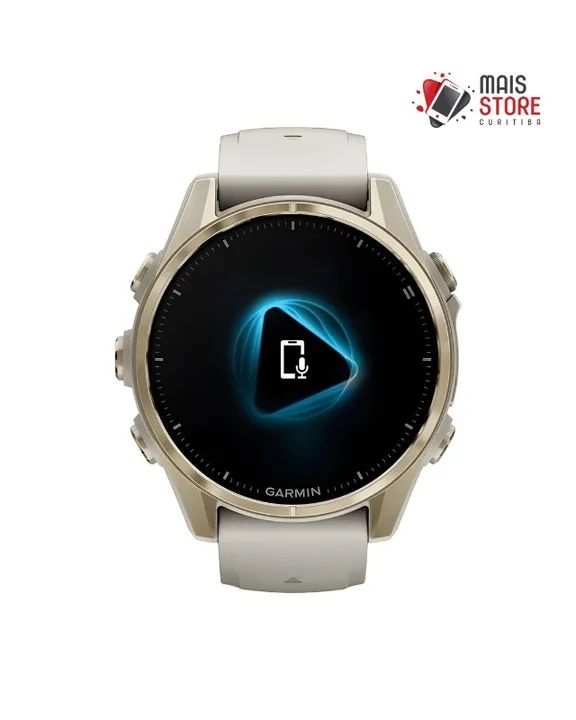 Relógio Garmin Fenix 8 43mm Amoled Sapphire - Soft Gold/Beige (Novos/Lacrados) - Foto 3