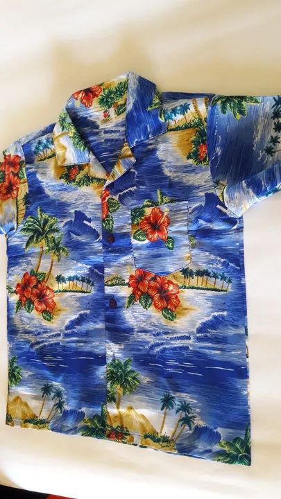 Camisa Infantil de polyester (Caribe) marca Rima, tamanho L - ótimo estado