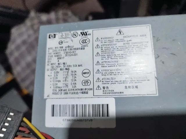 Fonte de alimentação hp API4PC07 240 w - Foto 3