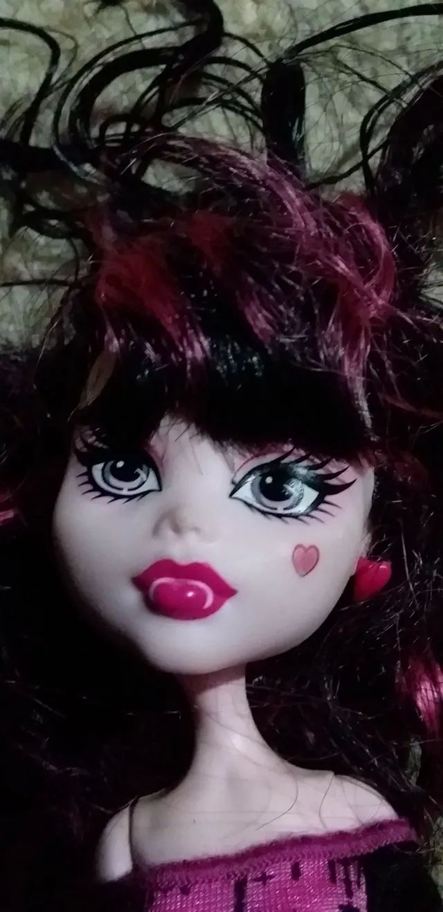 Boneca antiga doll de coleção monster high draculaura da mattel  - Foto 2