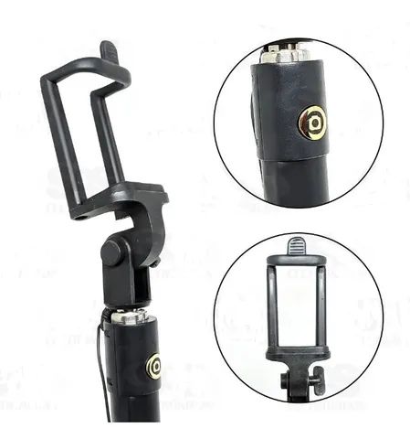 Pau Bastão Selfie Universal P2 Retrátil Universal Celular - COD 1134 - Foto 4