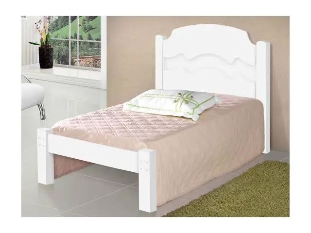 Cama solteiro íris MDF / FRETE GRÁTIS 