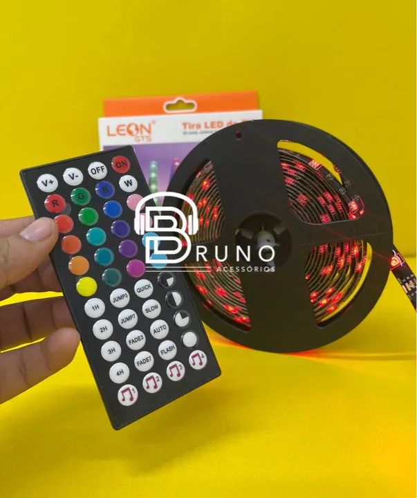Fita Led USB 5m Sensor Ritmo 