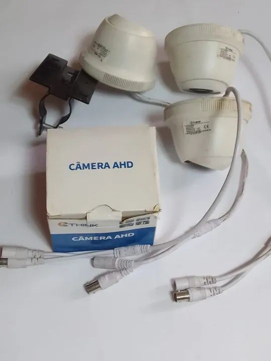 Kit 4 Câmeras Segurança Dome E-Think AHD 2010 1mp 2.8mm