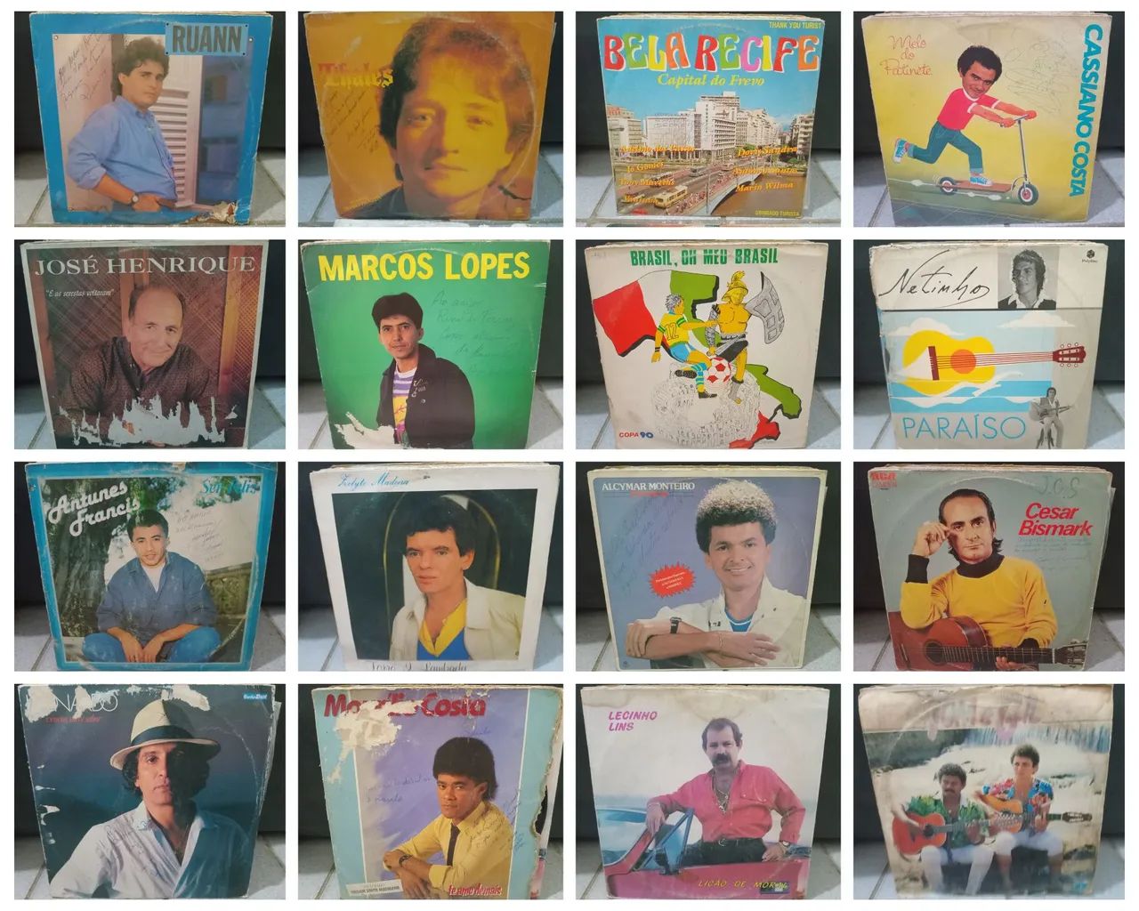 Lote com 72 Discos de Vinil Autografados - Foto 2