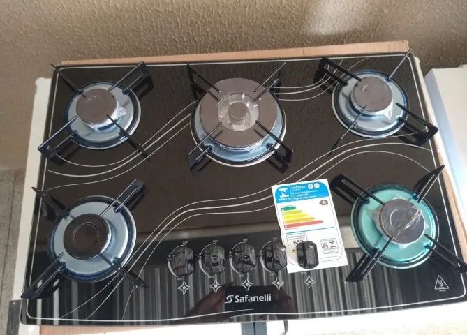 Fogão Cooktop 5 Bocas Novo 