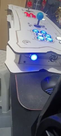 Controle Arcade Duplo Sanwa similar com Led  - Foto 2