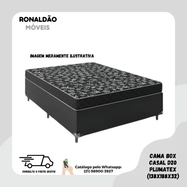 Cama Box Casal D20 - Entrega Rápida! 