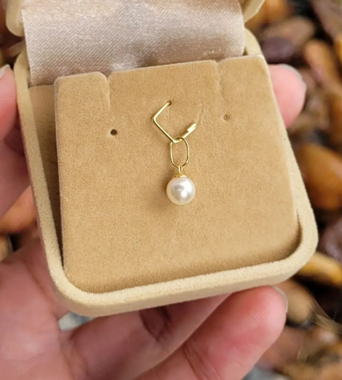 Pingente Ouro 18k com Pérola DESCONTO!