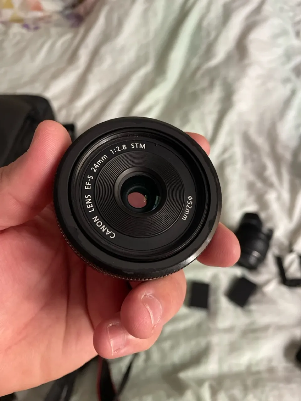 Lente 24mm 2.8 e 50mm 1.8 canon
