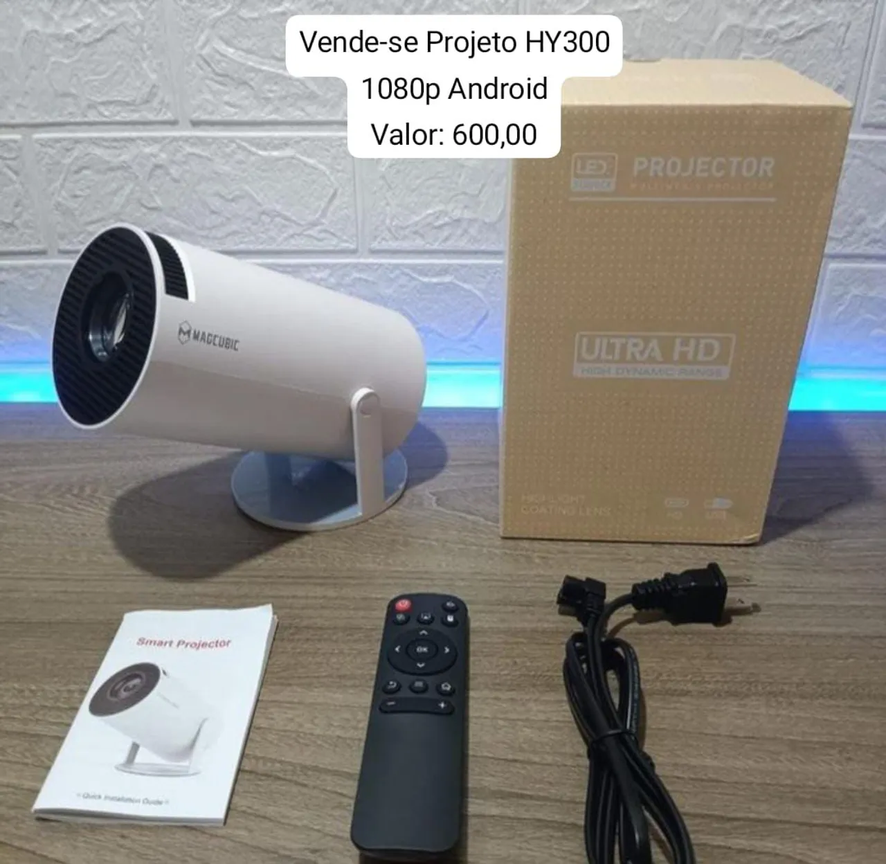 Projetor HY300 1080p Android - Novo