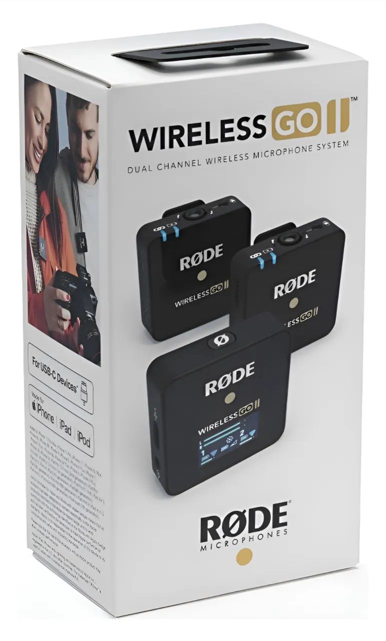 Microfone Rode wireless go II - NOVO Lacrado
