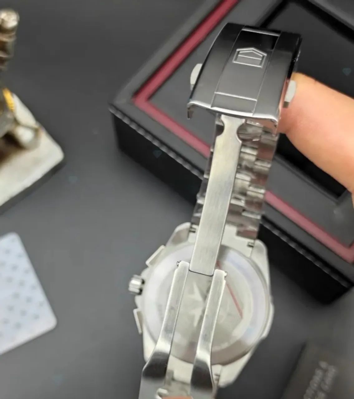 Relógio TAG HEUER AQUARACER AUTOMÁTICO COM CRONÓGRAFO FUNCIONAL  - Foto 5
