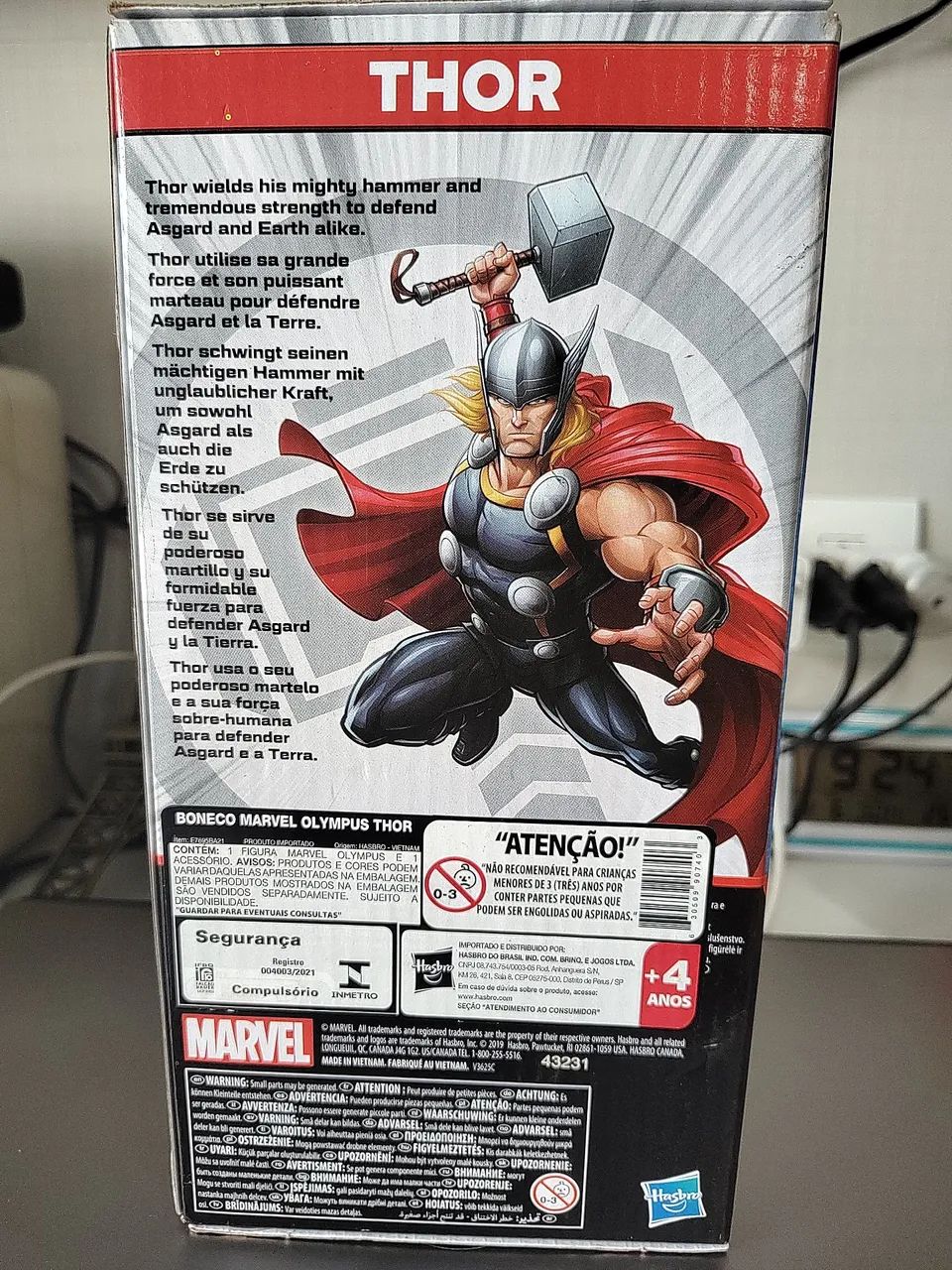 Boneco Thor Marvel Hasbro Novo Original  - Foto 4