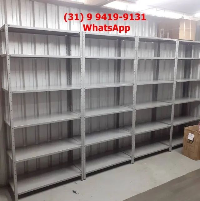 Nova! Entregue na Sua Porta e Frete Grátis BH - Estante Prateleira de Aço - Foto 5