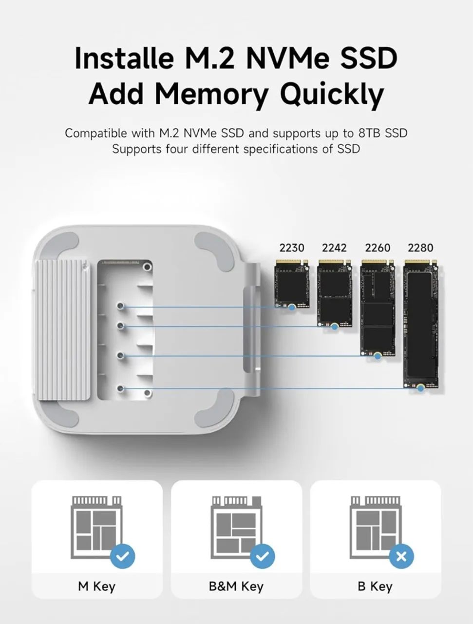 Hagibis Dock para Mac Mini M4 - Foto 3