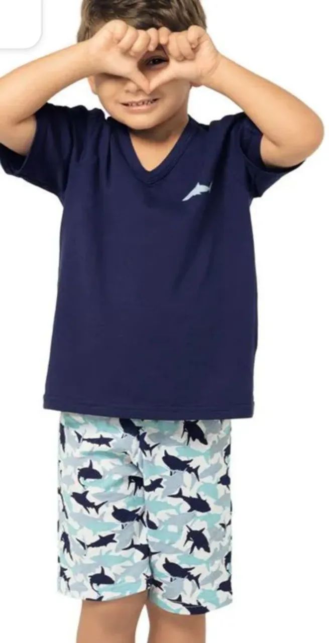 Pijama Golfinho 100% Algodão 