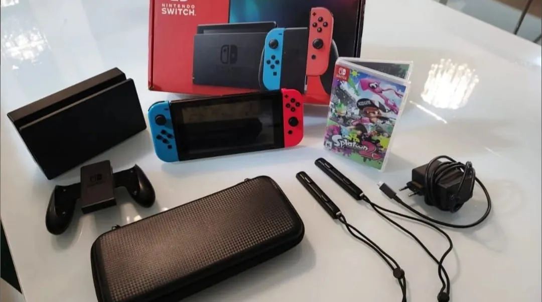 Nintendo Switch Completo - Jogo Splatoon 2 Incluso