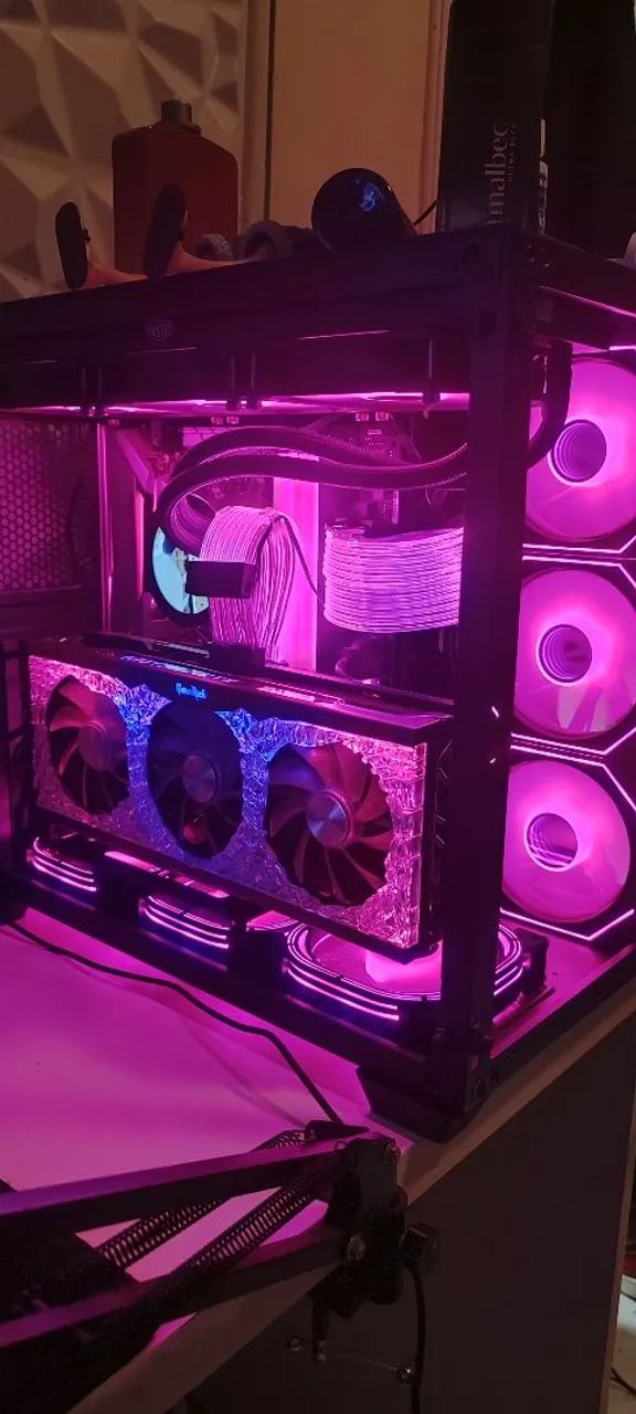 Cabos GPU E MOBA 12 E 24PINOS com Iluminação ARGB Personalizada