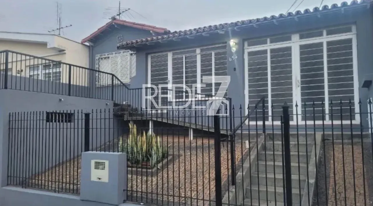 Imóvel para locação em Campinas-SP: Casa na Vila Paraíso com 2 quartos, 1 banheiro, 1 vaga