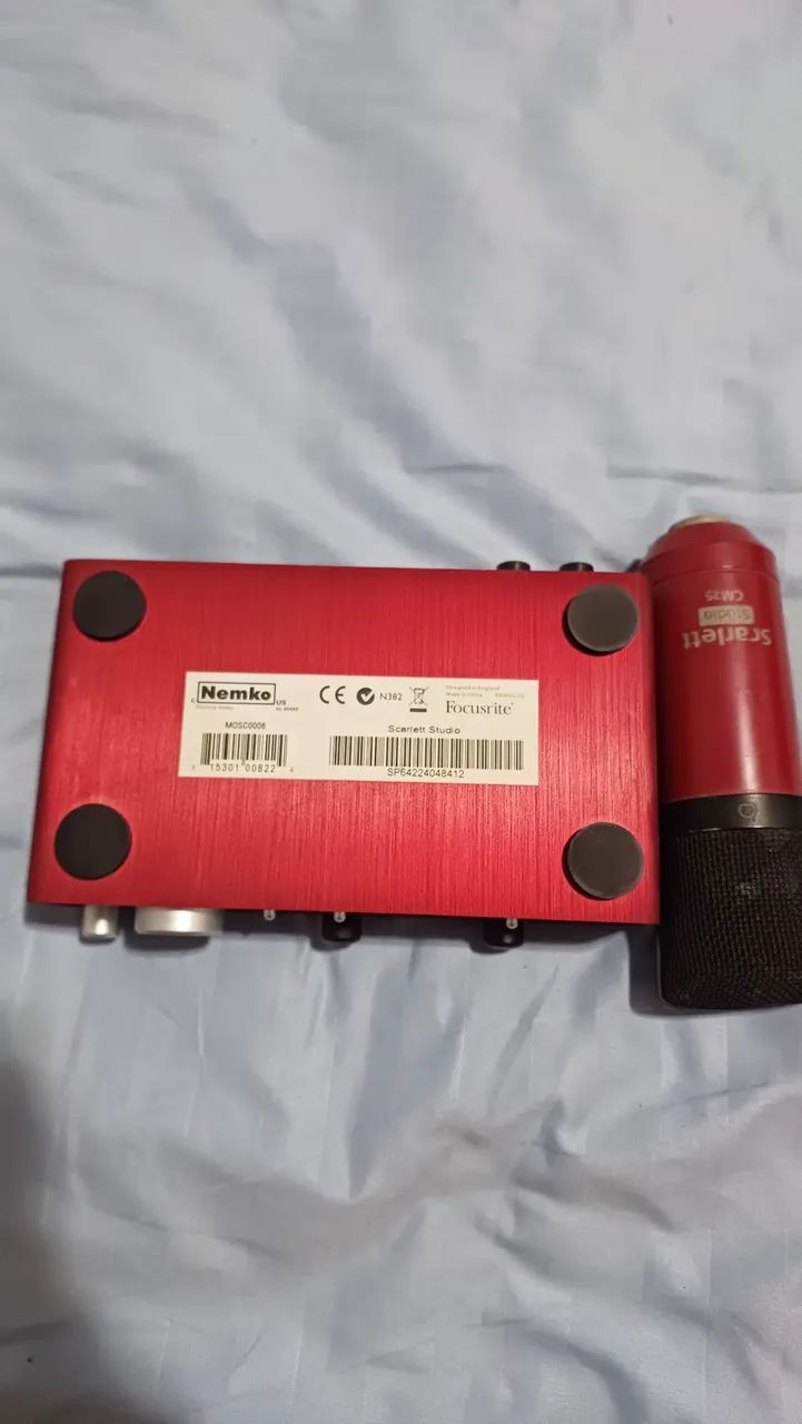 Interface de Áudio Focusrite Scarlett 2i2 + Microfone Sennheiser - Foto 3