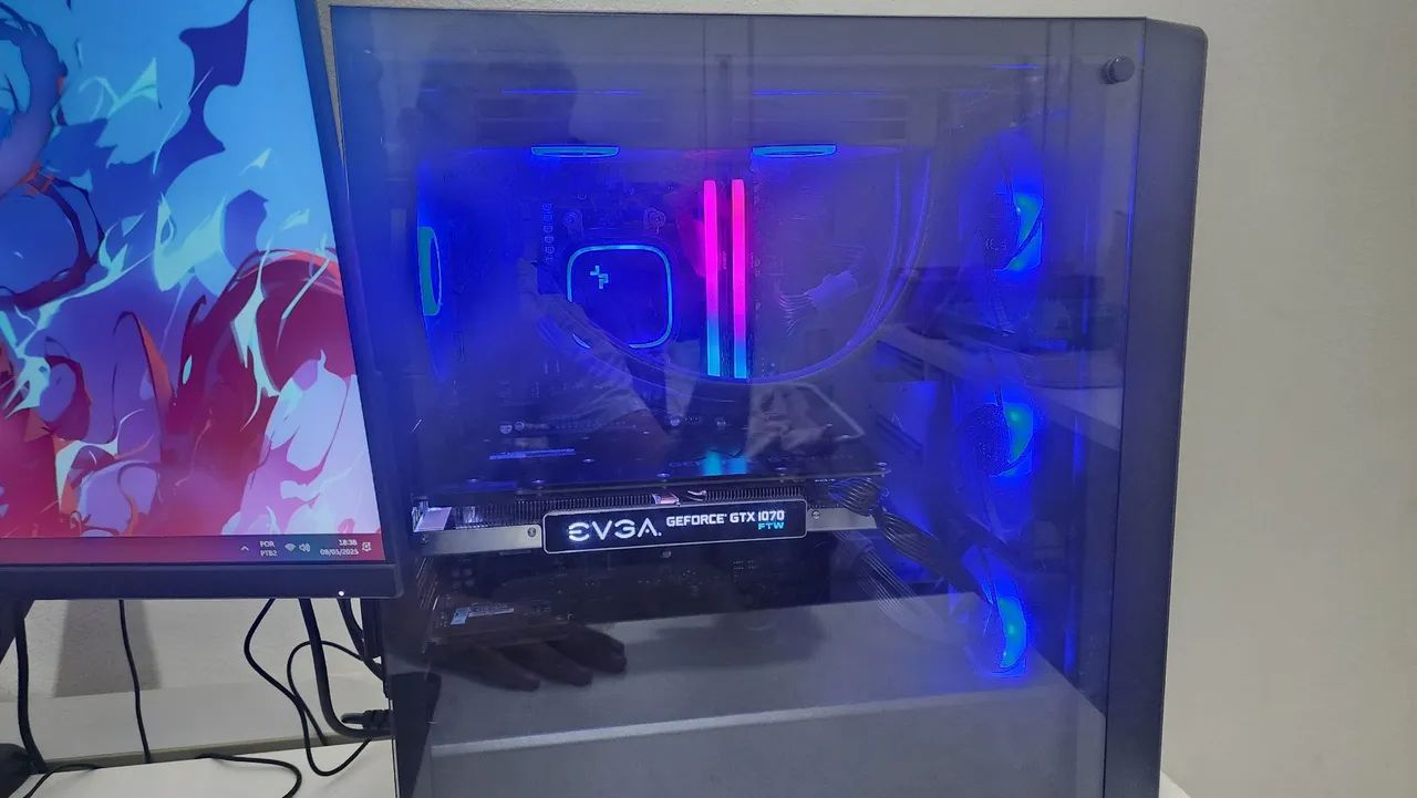PC completo,  ryzen 5 3600x,  32gb ram ddr4,  gtx  evga ftw 1070 8GB