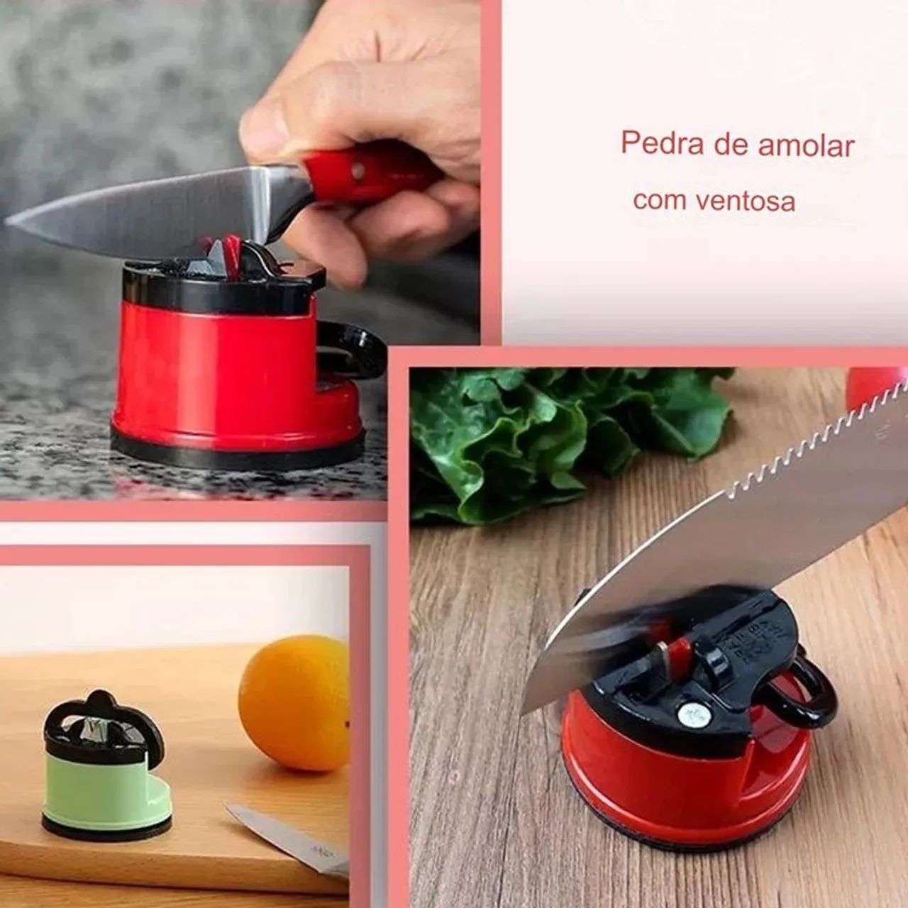 Afiador e Amolador de Facas de Alta Eficiência com Ventosa - Foto 2