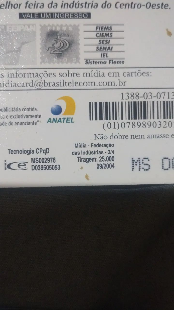 Cartoes telefônicos de tiragem baixa - Foto 6