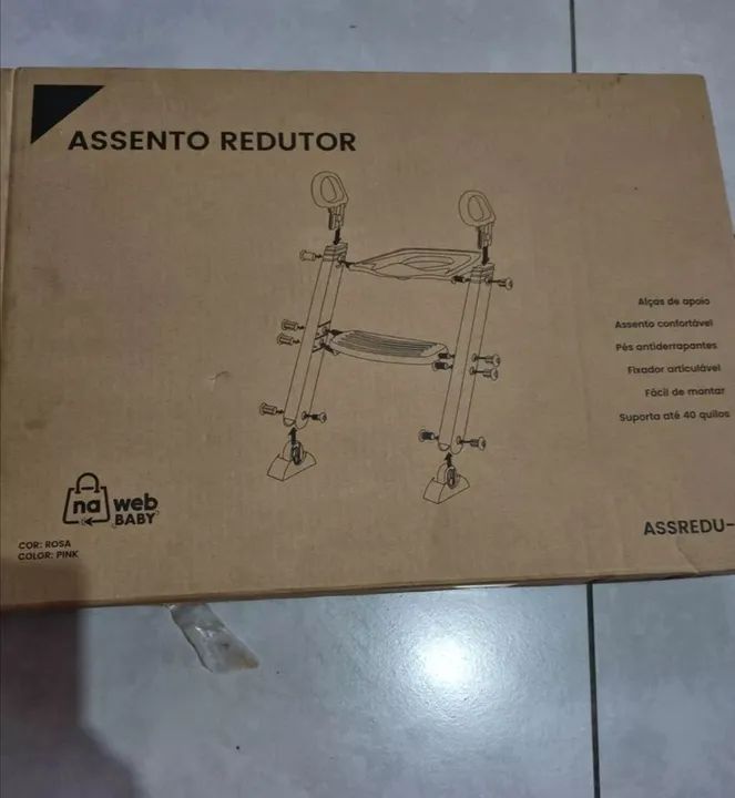 Troninho Infantil Com Escada Assento Redutor Vaso sanitário - Foto 5