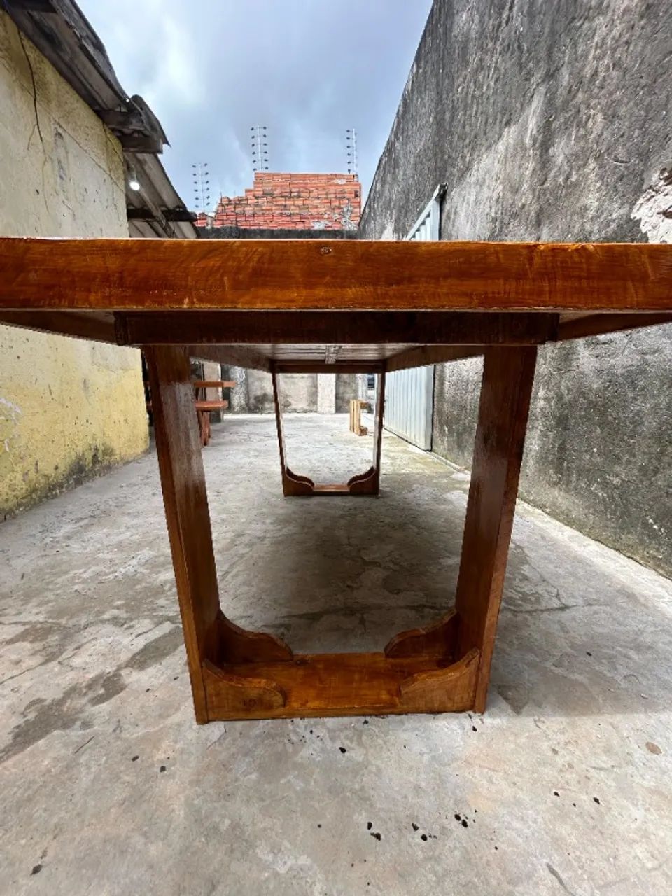 MESA DE JANTAR / MESA DE MADEIRA / MESA RÚSTICA / FEITO SOB ENCOMENDA  - Foto 4