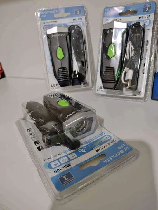 Farol de Bicicleta LED MINISTAR - Novo